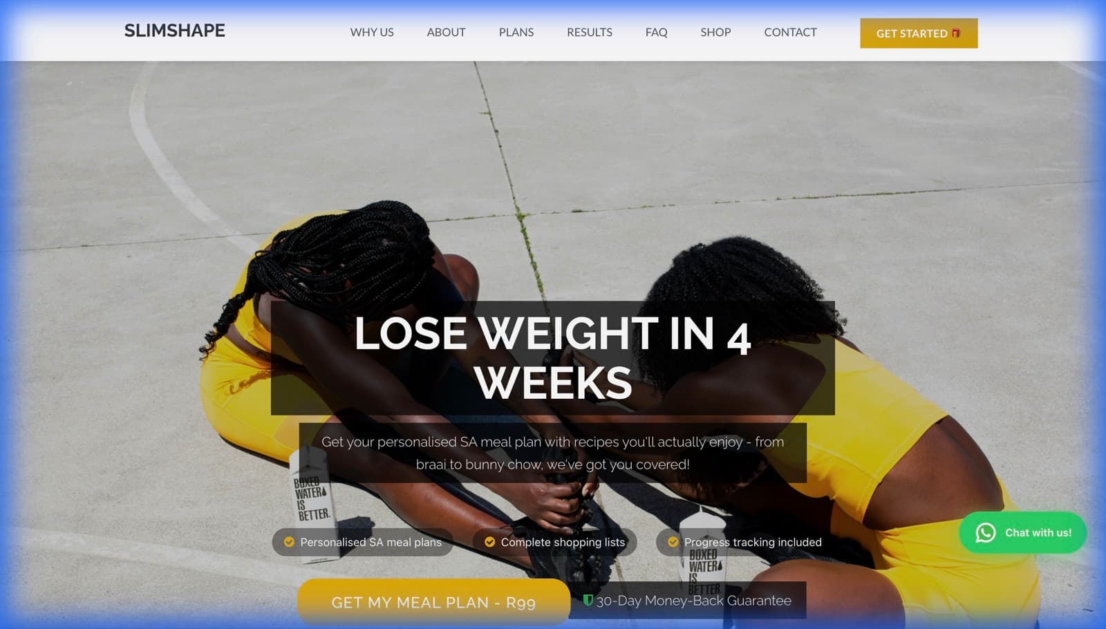 SlimShape website screenshot
